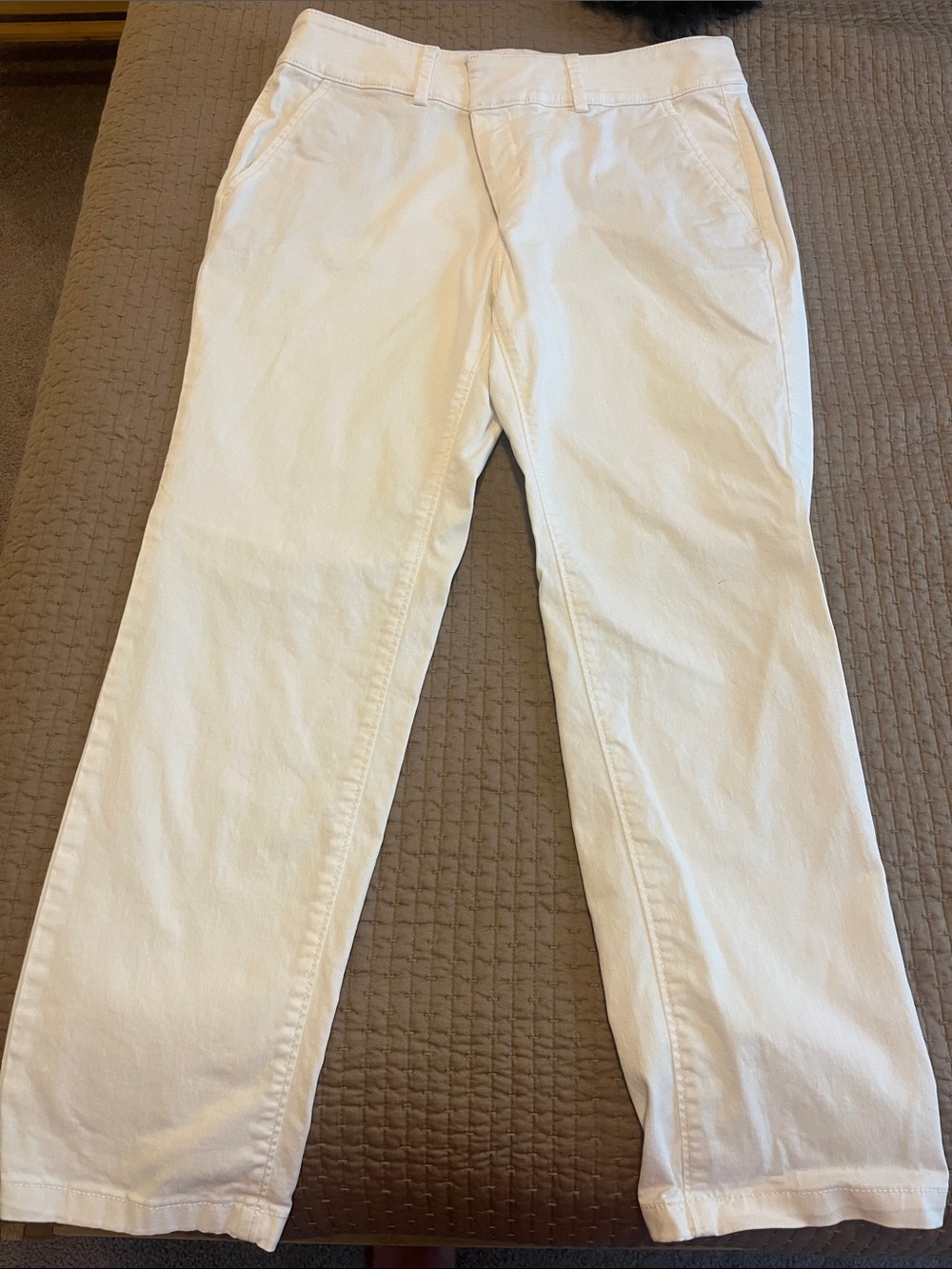 Loft 8P Classic Women's White Chinos